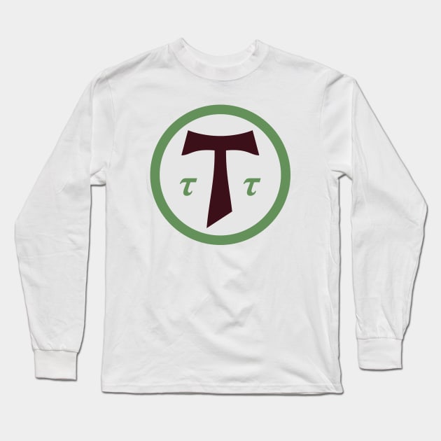 Cross of Tau Symbol Long Sleeve T-Shirt by marieltoigo